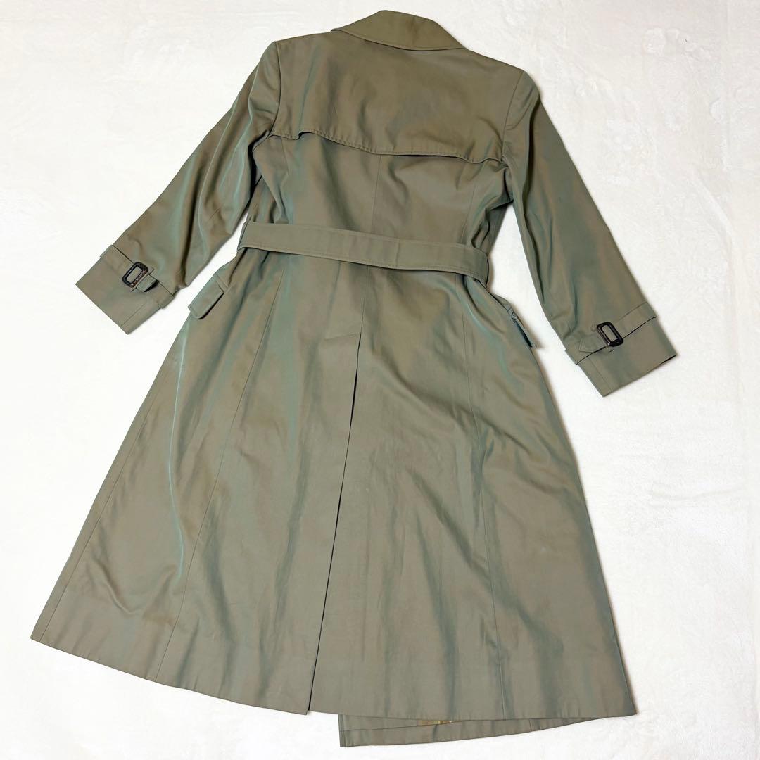 バーバリー　トレンチコート　ダブル　玉虫色　ノバチェック　レディース　オールド