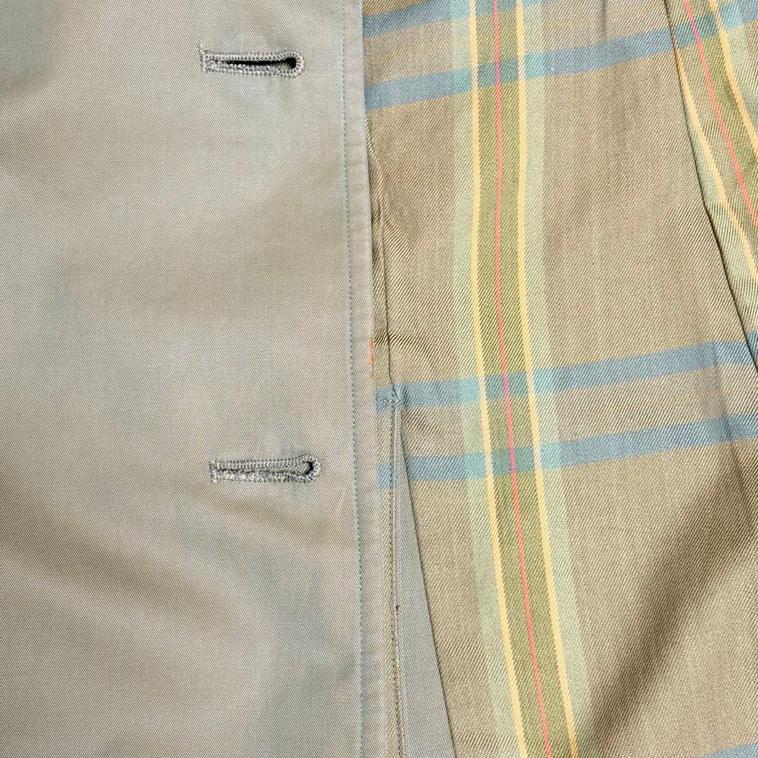 バーバリー　トレンチコート　ダブル　玉虫色　ノバチェック　レディース　オールド