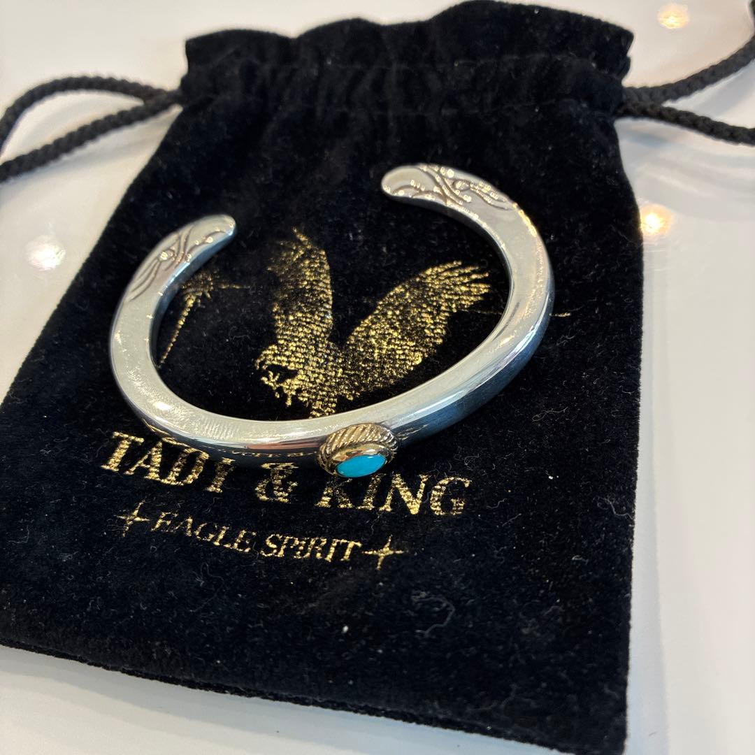 ⭐*️様 TADY & KING シルバーバングル ターコイズ　Mサイズ