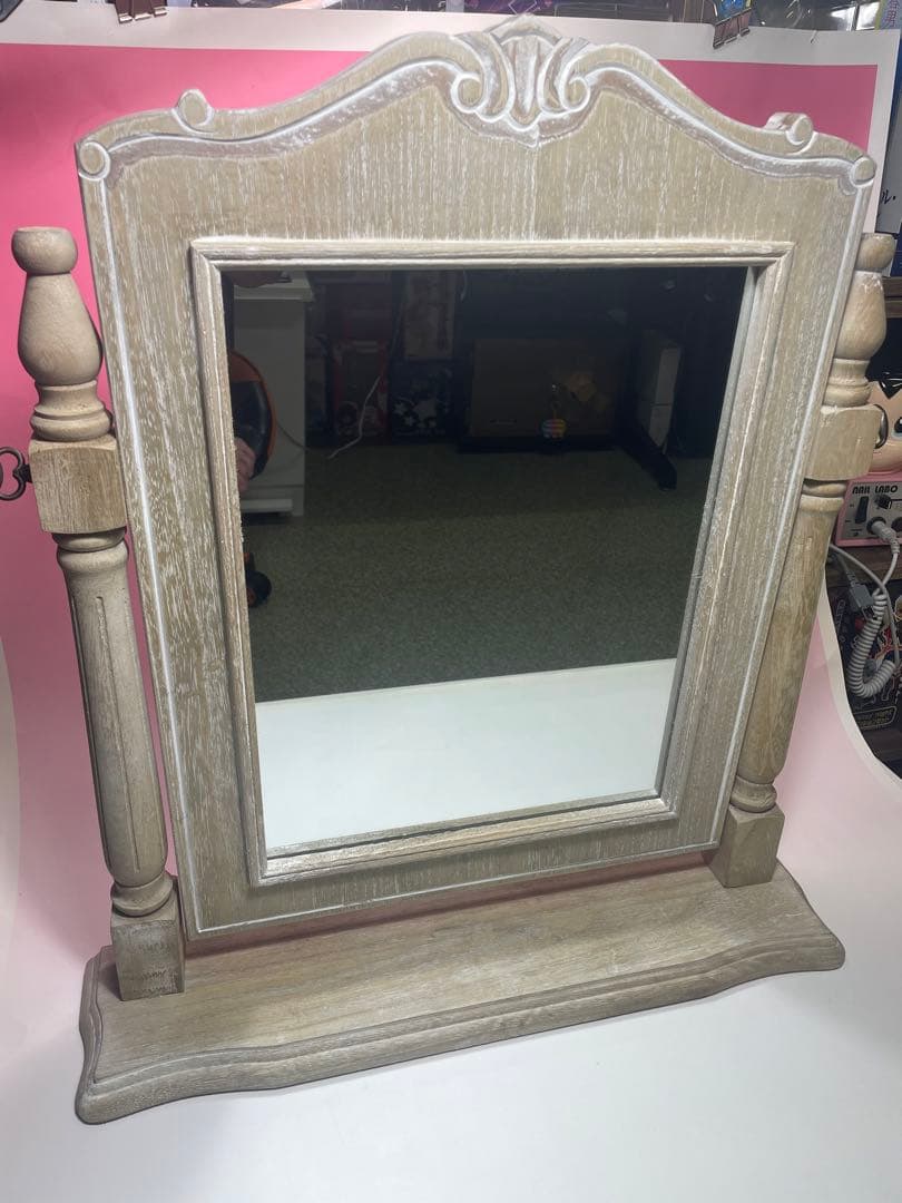 鏡　ヨーロッパ風　美容院　大型置き型鏡