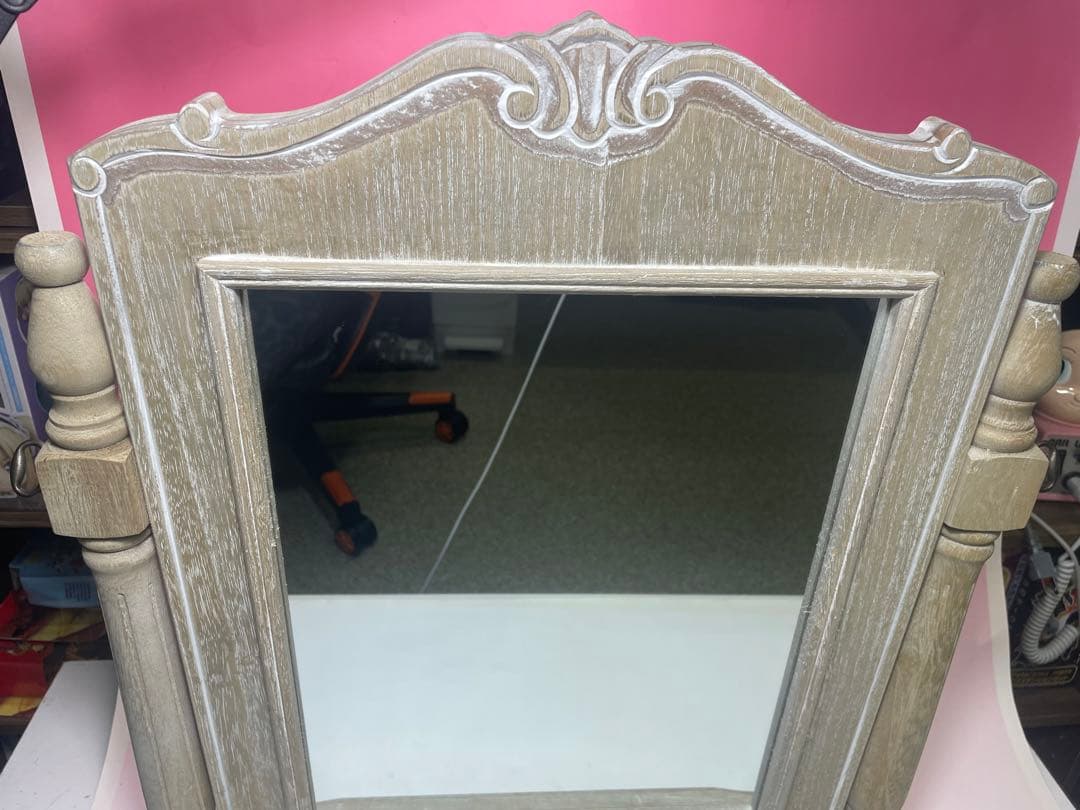 鏡　ヨーロッパ風　美容院　大型置き型鏡