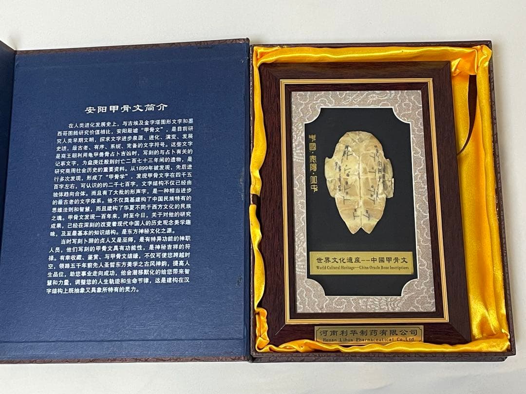 中国甲骨文　世界文化遺産　土産