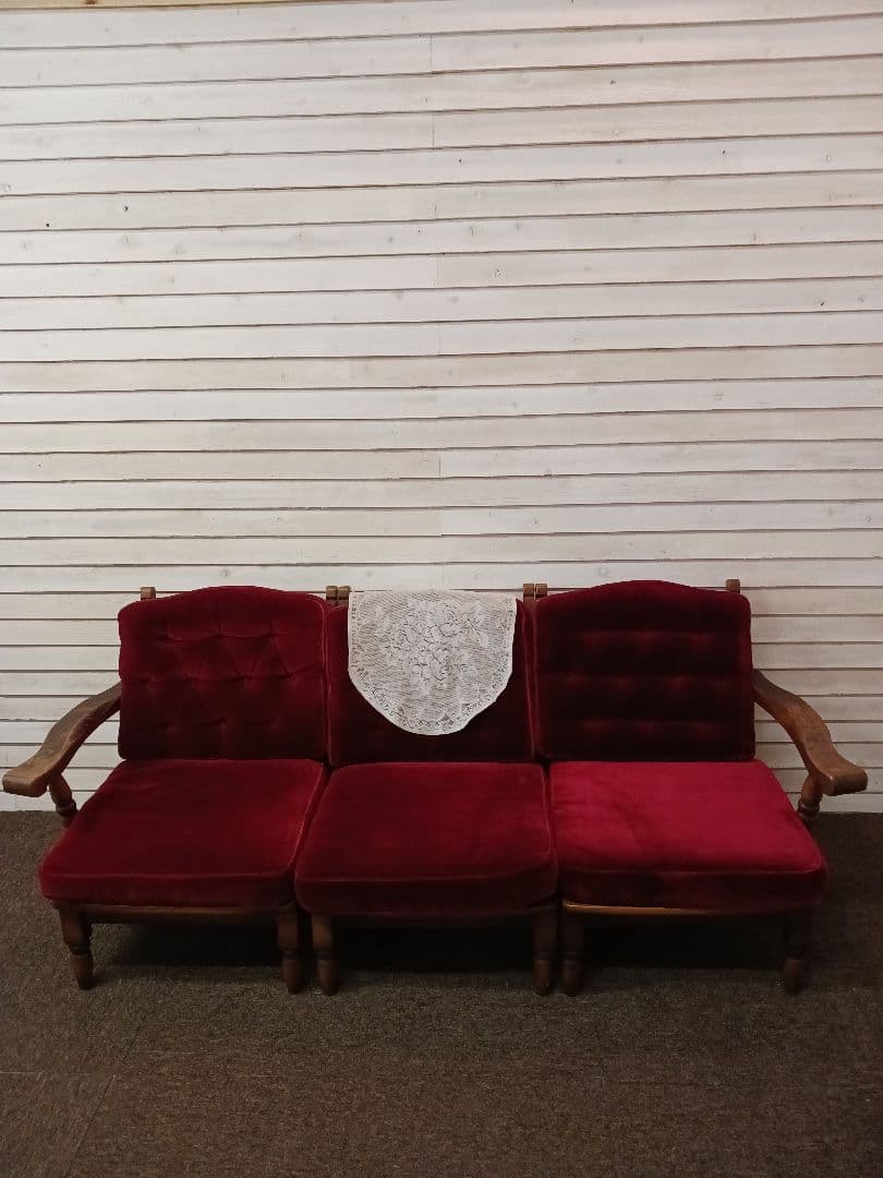 コスガ家具　ソファー　左肘おき付き