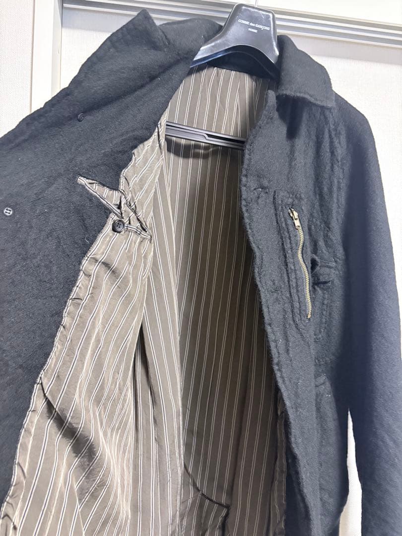 comme des garcons homme ブラック トレンチコート