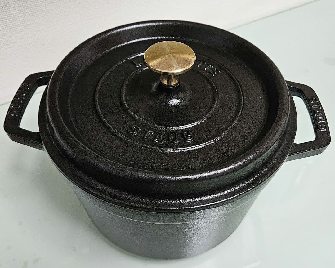 STAUB LA COCOTTE 両手鍋 ブラック 20cm
