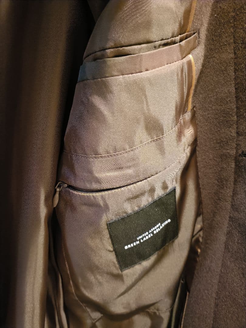 UNITED ARROWS MERINO ステンカラーコートブラウン