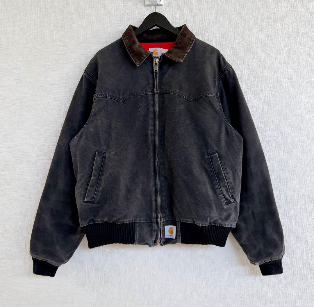 超超スペシャル 80s カーハート サンタフェジャケット XL ブラック 黒