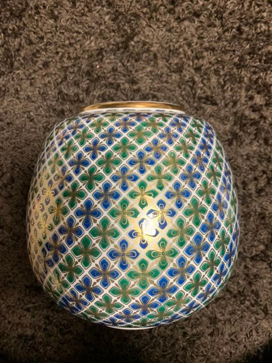 九谷焼　栄山　花器　置物