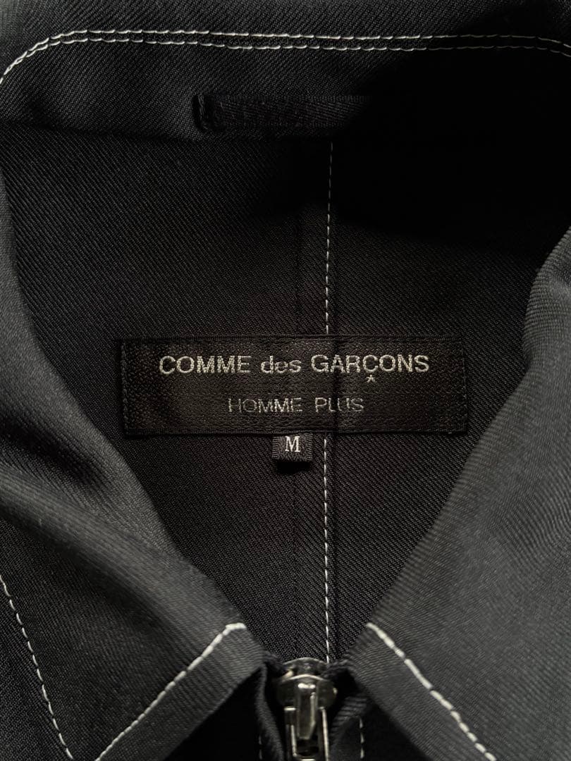 96ss COMME des GARÇONS HP 白ステッチ ジップアップ