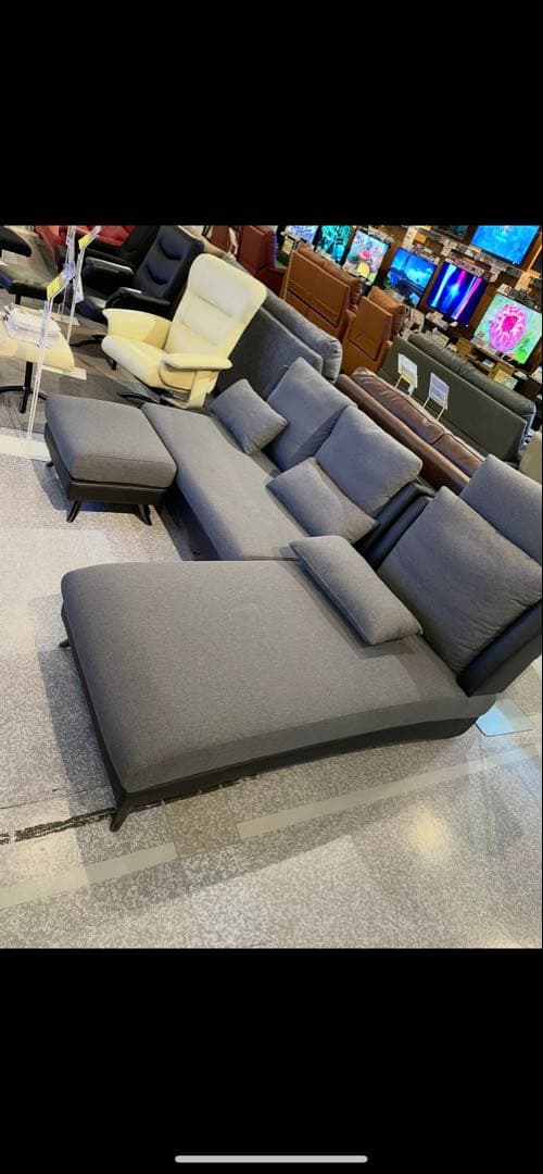 フルオプション！ 三人掛け ソファ オットマン 3P