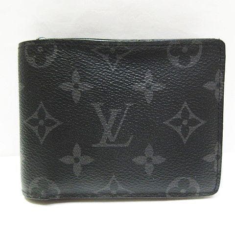 ● イニシャル入り ルイヴィトン エクリプス 二つ折り財布 札入れ メンズ