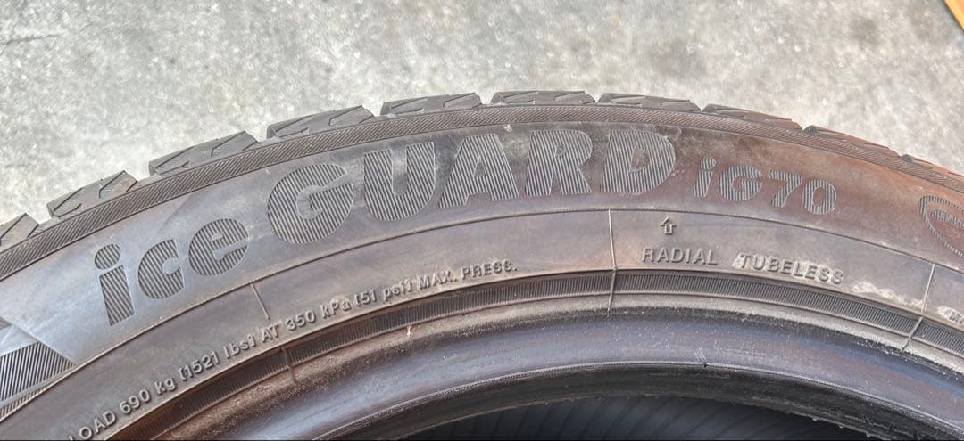 21年ヨコハマ アイスガード IG70 225/50R18 2本セット①