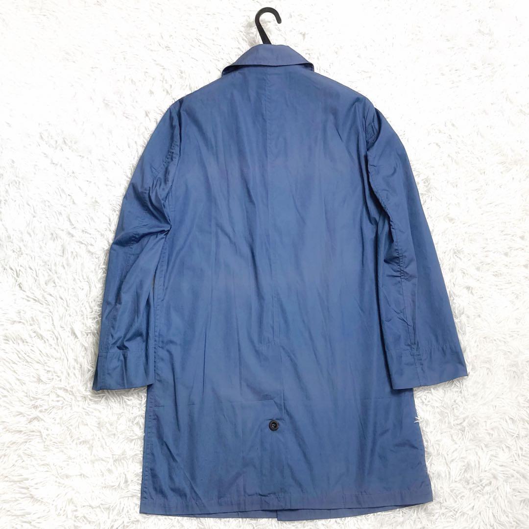 【訳あり未使用品】PRIVATE WHITE V.C. ステンカラーコート 青