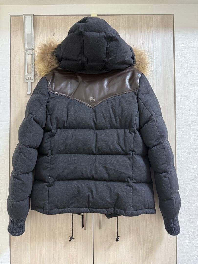 バーバリーブルーレーベル　ダウンジャケット　ダークグレー　36 S