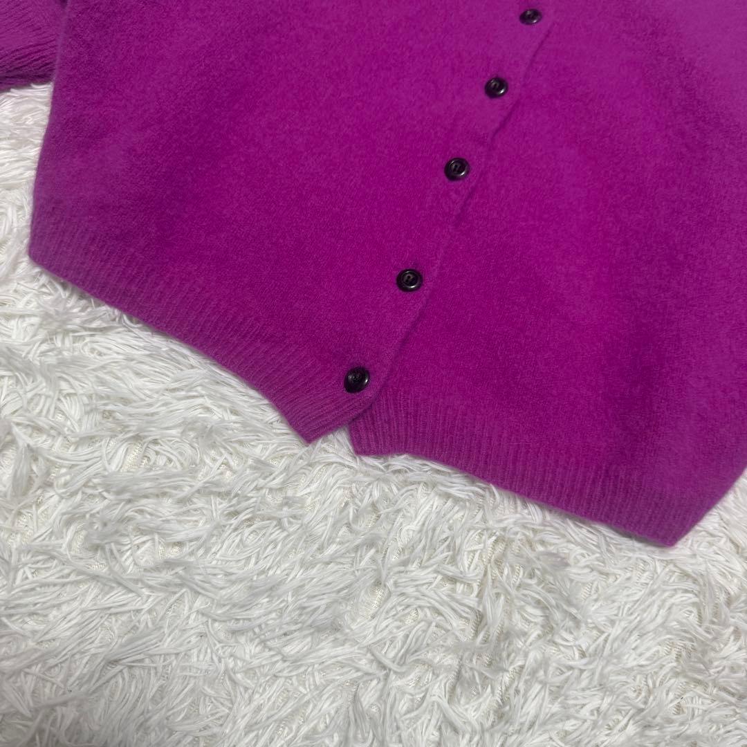 美品 ビアズリー BEARDSLEY FOXウール後ろボタンニット 定価2.3