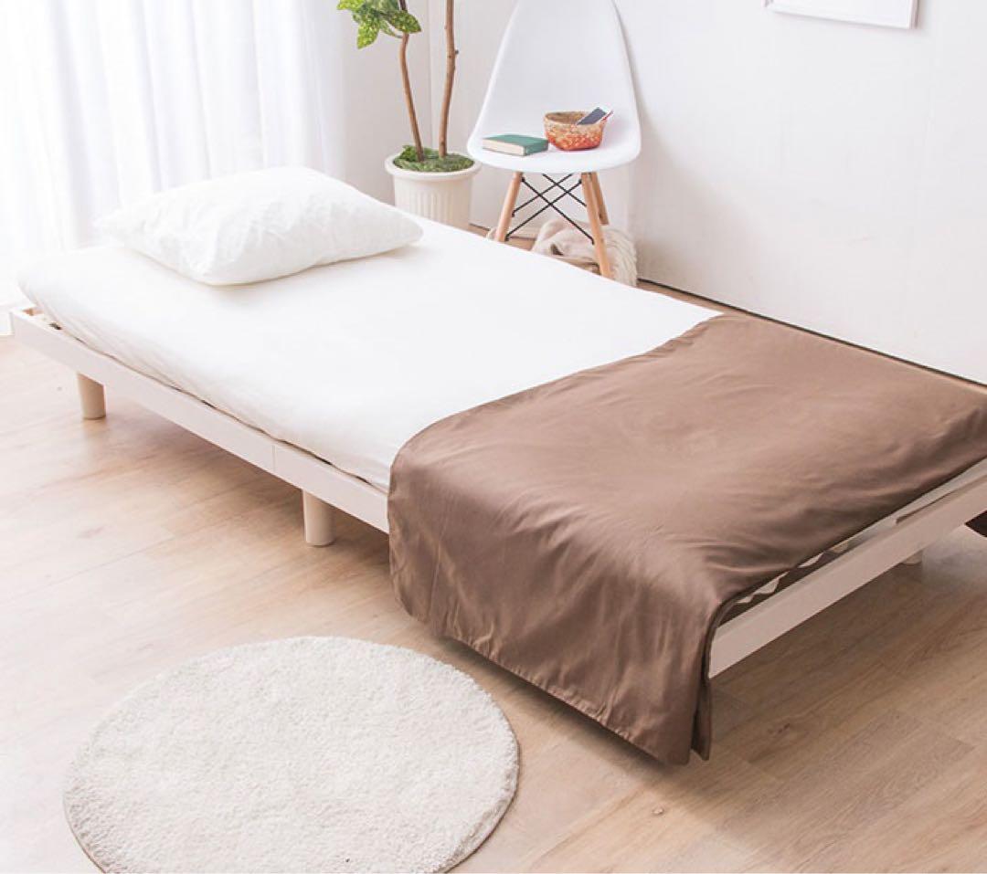 すのこベッド 天然木 高さ調整 収納 マットレス 寝室 フレーム ベット 寝