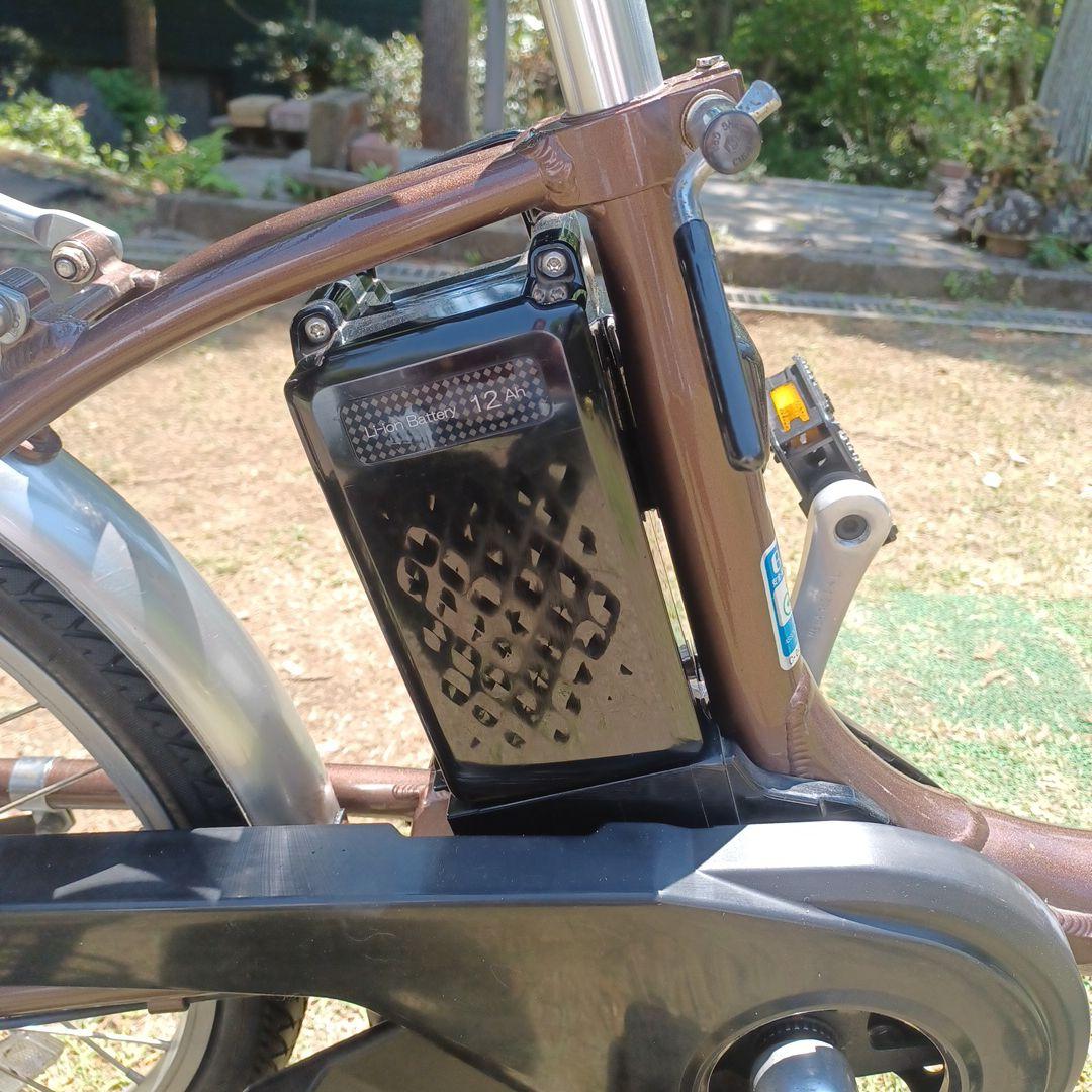 ブラウン 電動アシスト自転車 シティタイプ