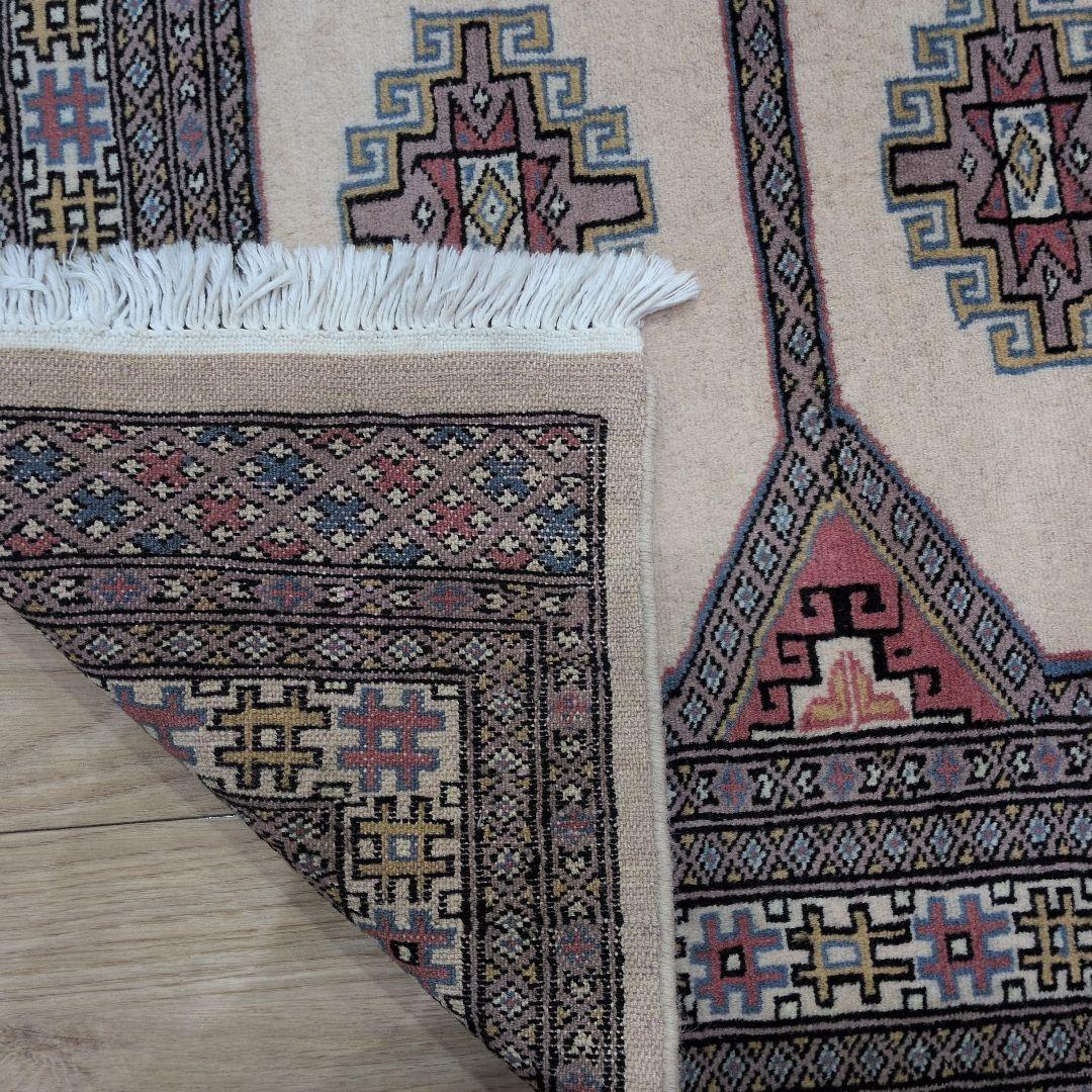 138x208cmパキスタン手織りじゅうたん(100)ペルシャ・ギャッベ・毛