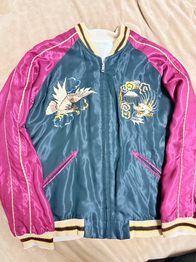 美品 BEAMS テーラー東洋 unisex 虎 日本限定 スカジャン silk