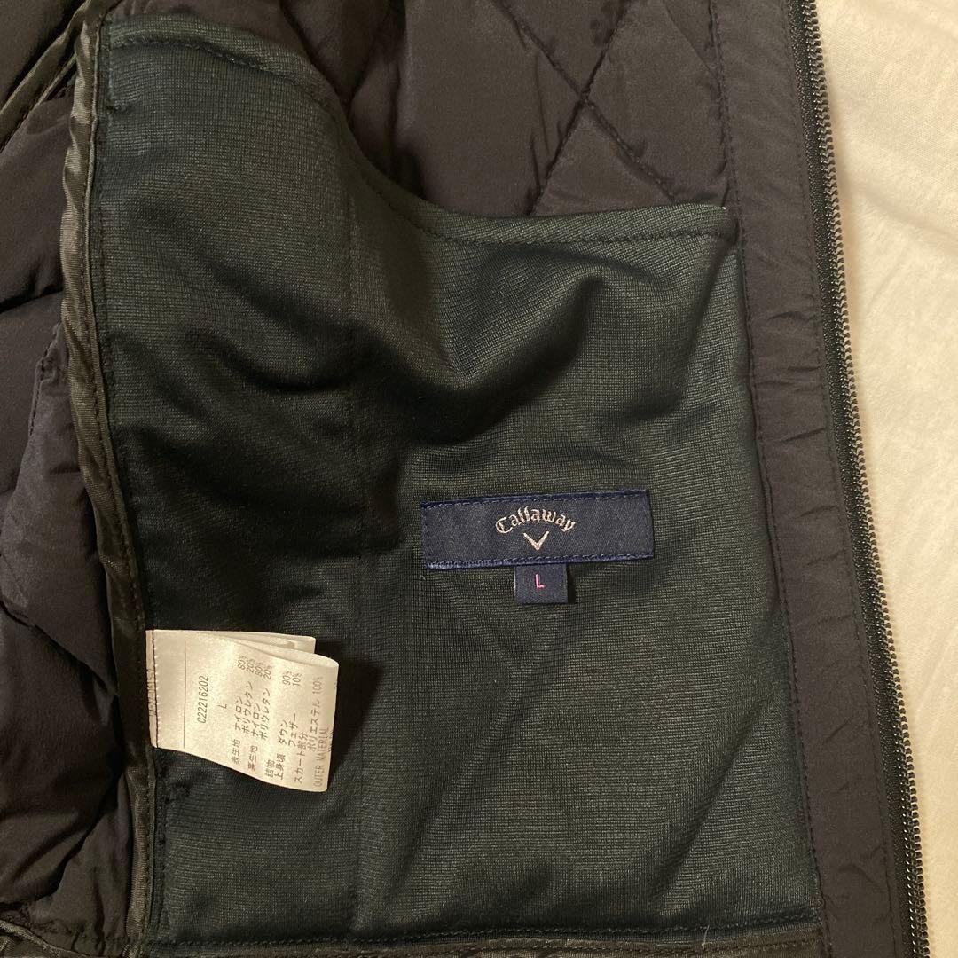 新品未使用　タグ付　callaway ダウンベスト　ロング丈　Size L