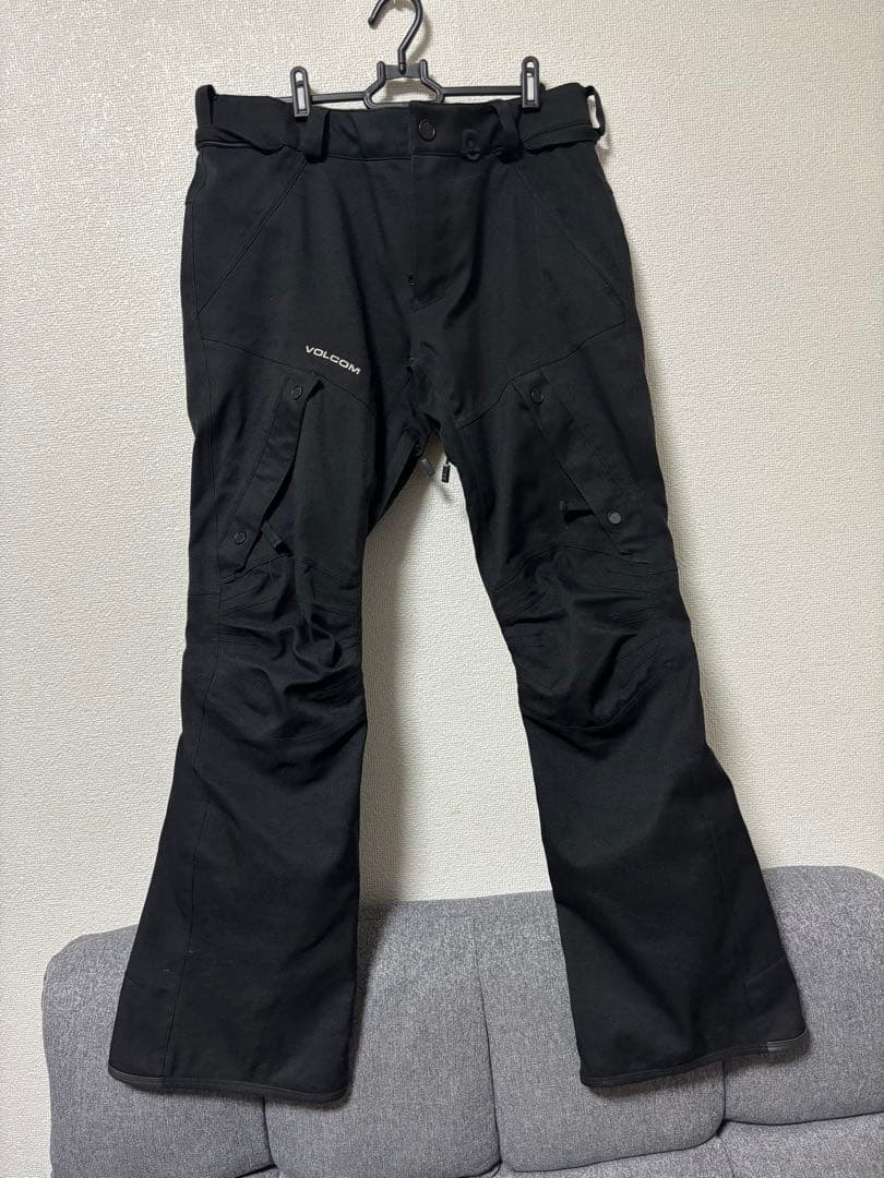 VOLCOM スノーボードウェア/上下セット/ S オレンジ/グリーン
