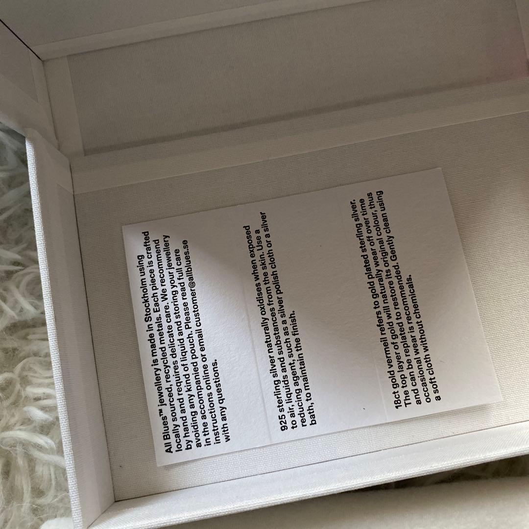 KiwiAll Blues フープ ピアス パール 輪っか 円　ゴールド