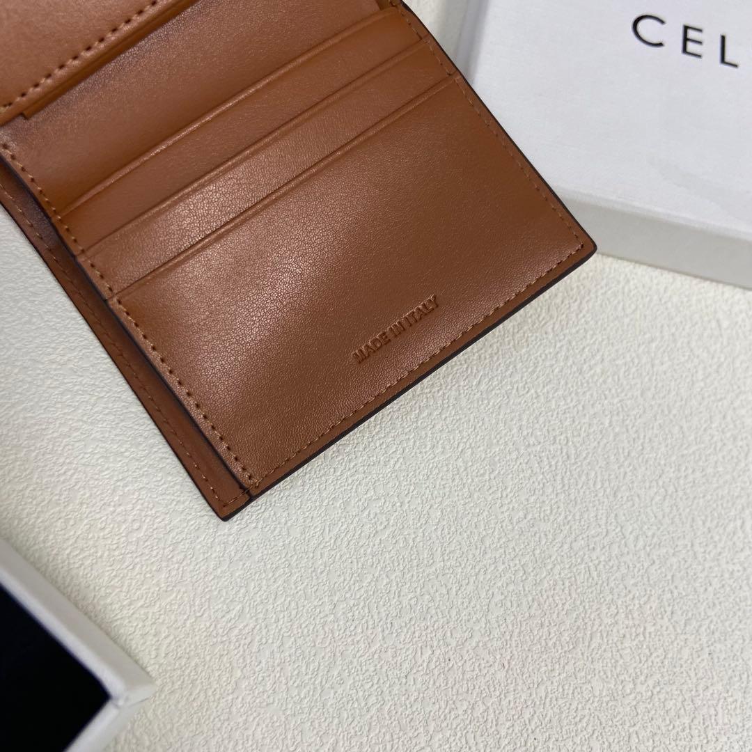 Fa CELINE ブラウン 三つ折り財布