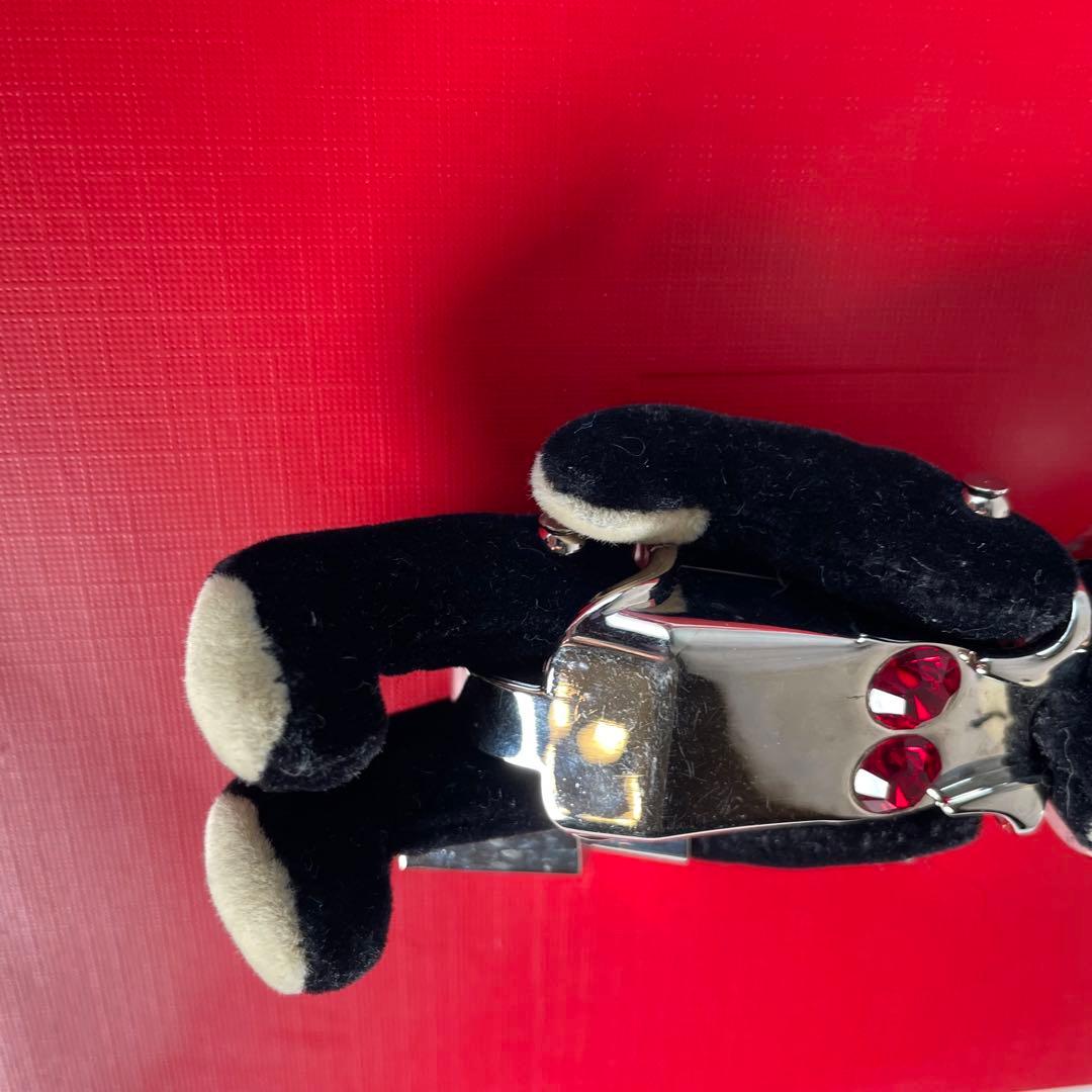 プラダ　チャーム　キーホルダー　くま　ベア　メタリック　ロボット