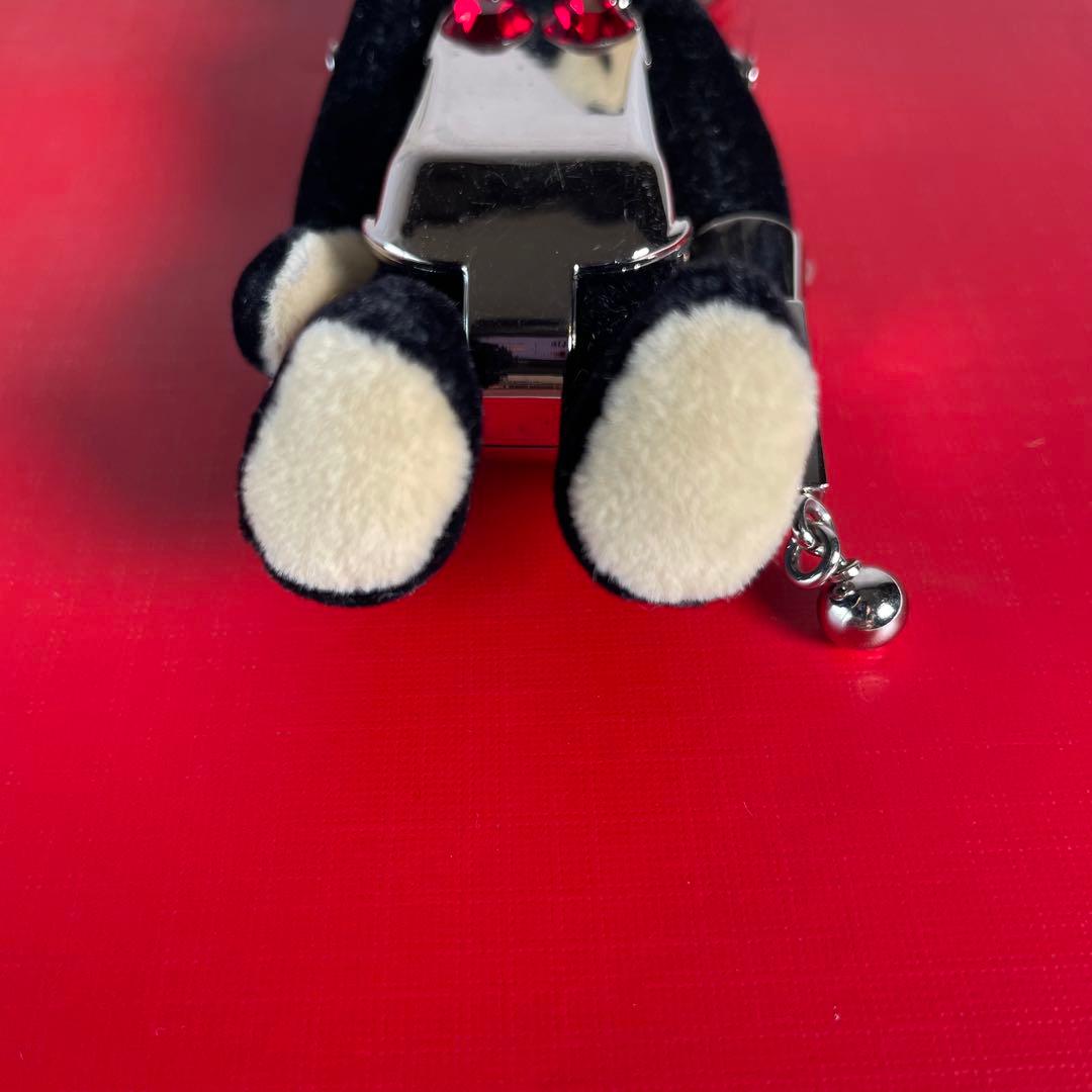 プラダ　チャーム　キーホルダー　くま　ベア　メタリック　ロボット