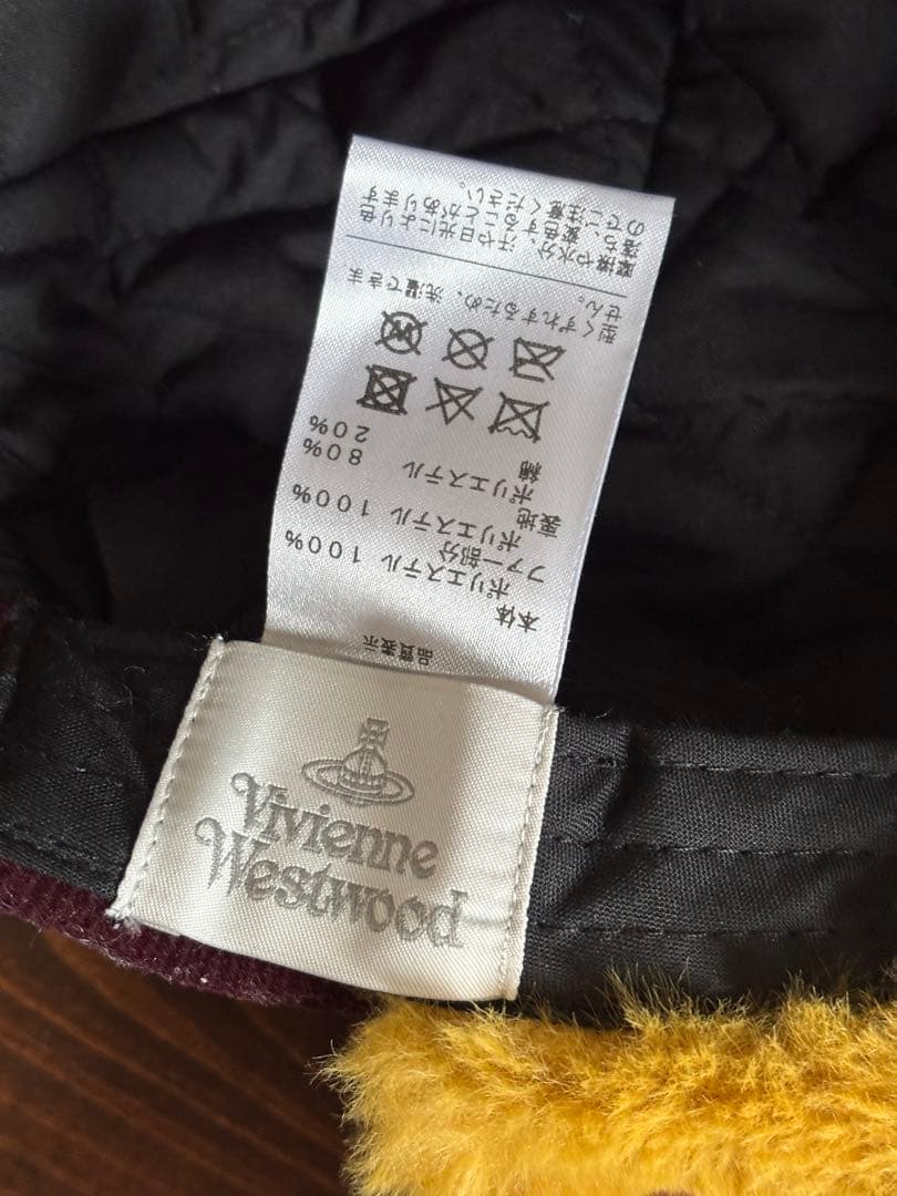 月末まで！Vivienne Westwood/コーデュロイ フライトキャップ
