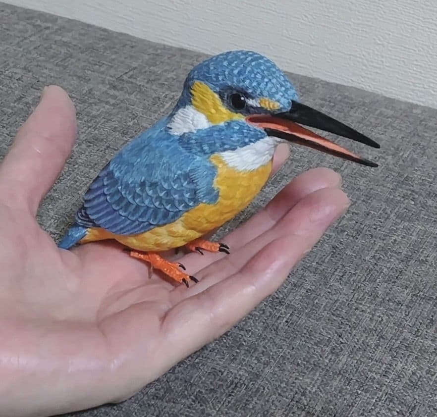 バードカービング　\"カワセミ”