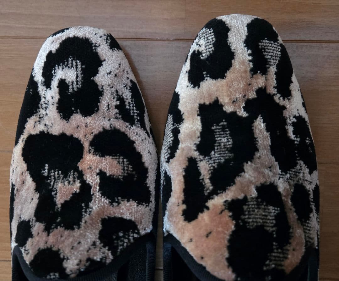 PIPPICHIC　25cm　サイズ38 レオパード スリッポン パンプス