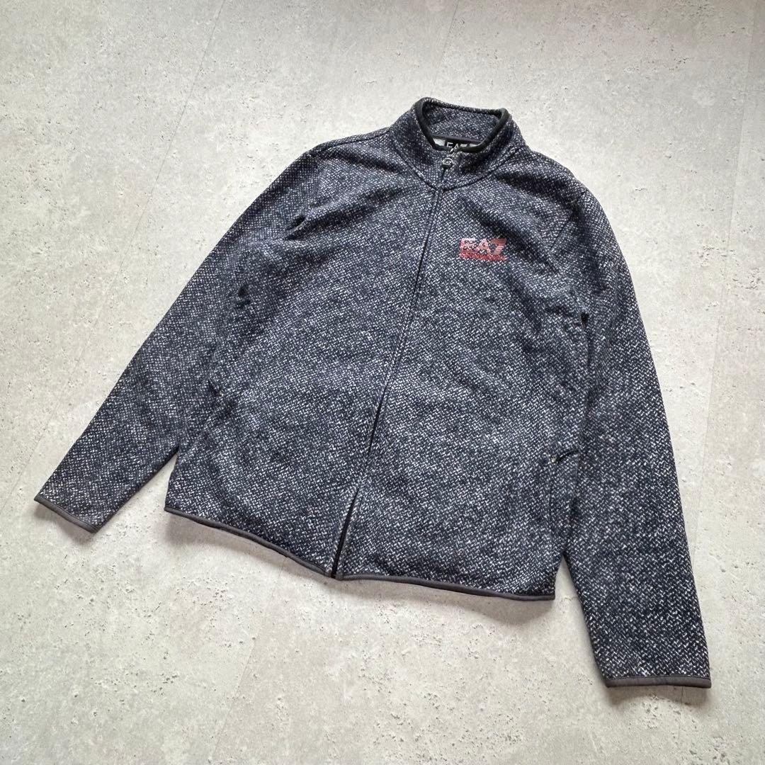 EMPORIO ARMANI EA7〔XXL〕大きい 裏起毛 ジップ ハイネック