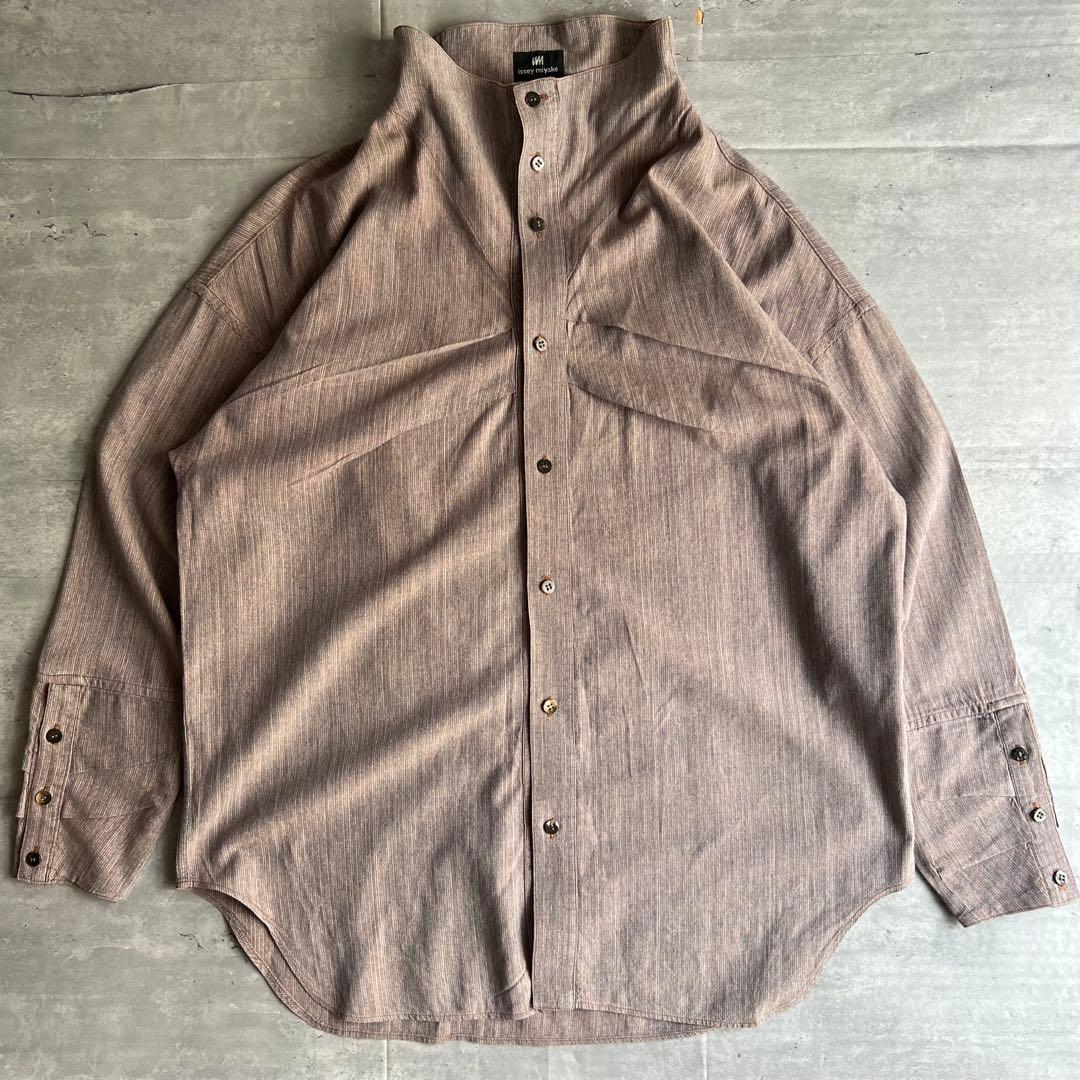 im ISSEY MIYAKE　80s　イッセイミヤケ　変形襟　デザインシャツ