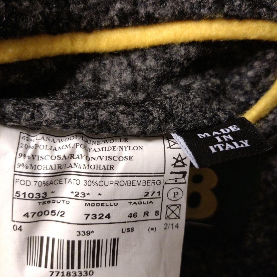 ★最終値下げ★L'8(ロット) チェスターコート 四者混ブークレ生地 46