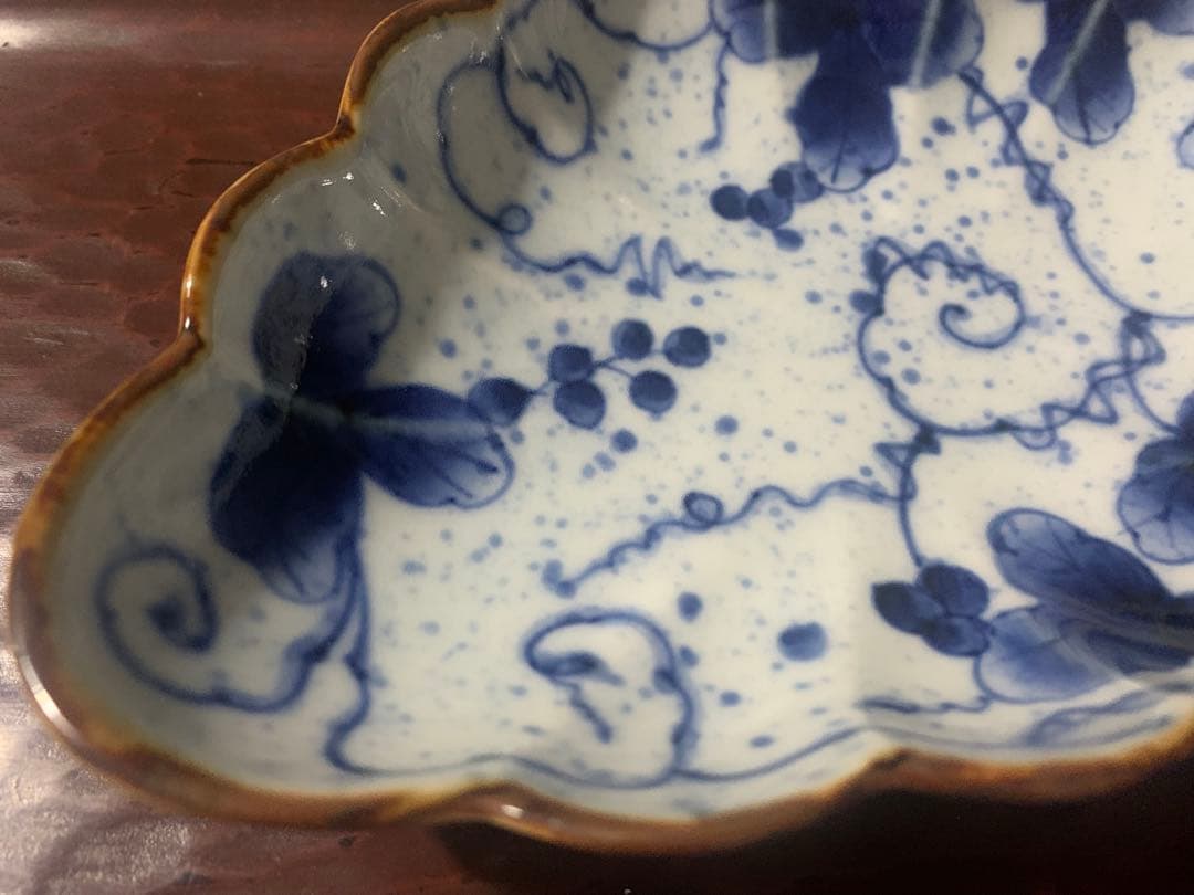2枚　有田福泉窯　美品　変形皿