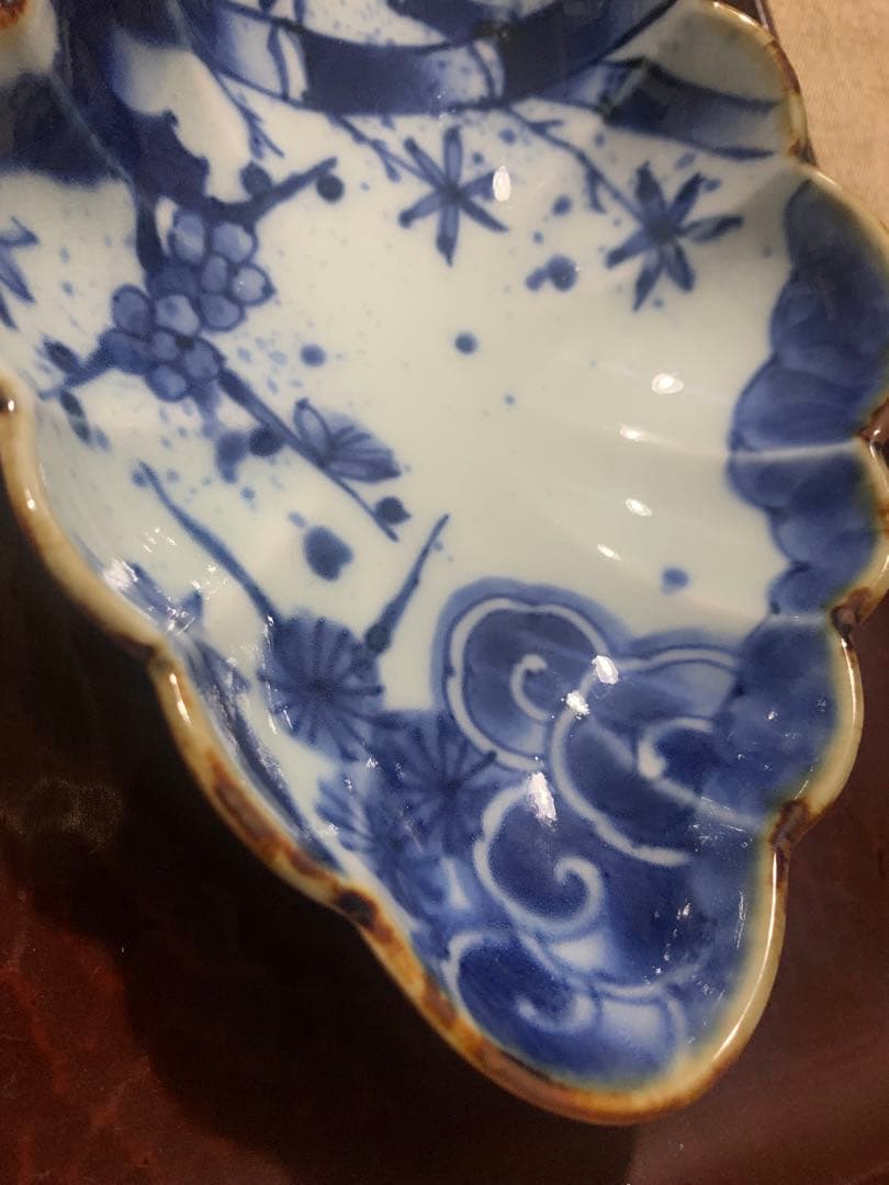 2枚　有田福泉窯　美品　変形皿