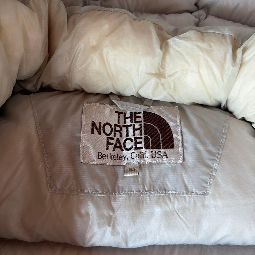 Mノースフェイスレディース800ホワイトシルバーダウンジャケットパーカー