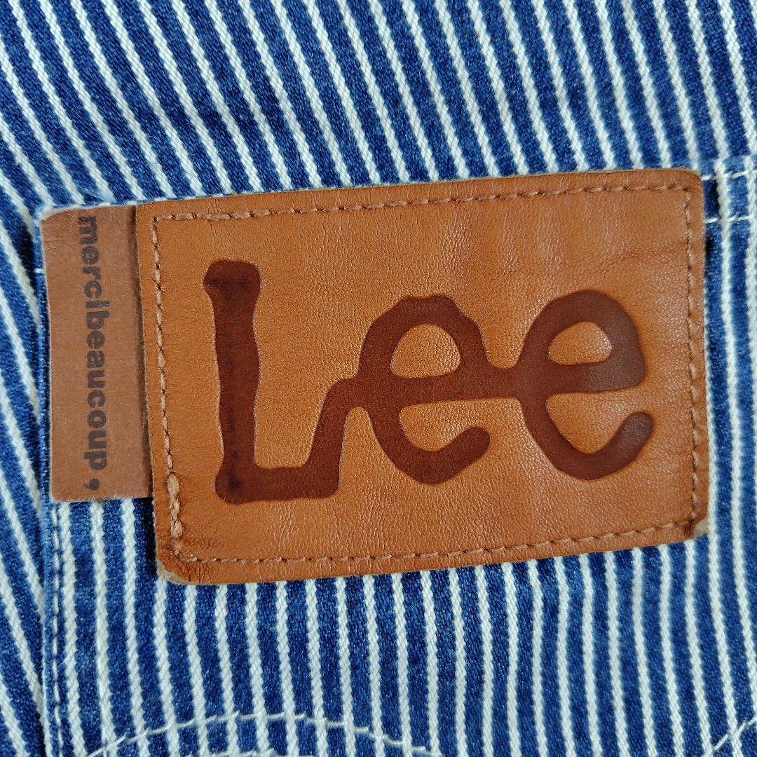 メルシーボークー Leeコラボ ヒッコリーデニムパンツ