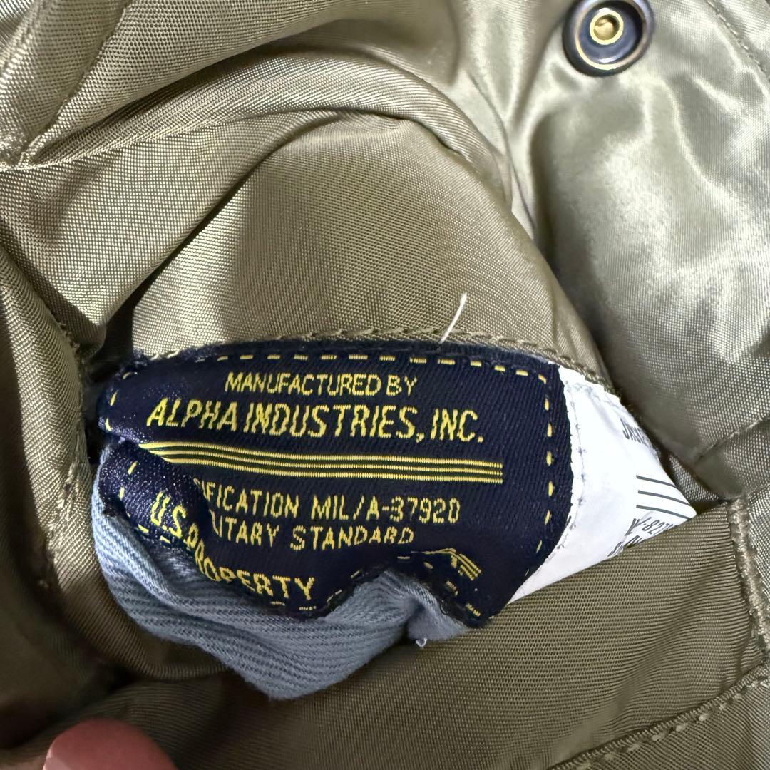 美品✨️ ALPHA INDUSTRIES MA-1 フライトジャケット金ジップS