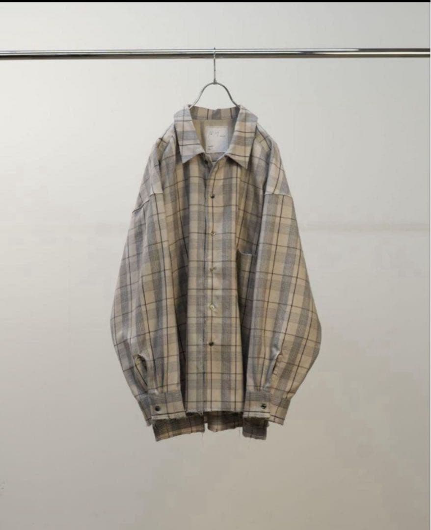 ハ*ィ様 ancellm C/R CHECK SHIRT サイズ2