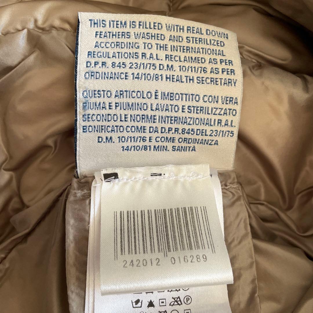 MONCLER ベージュ ダウンコート ベルト付き