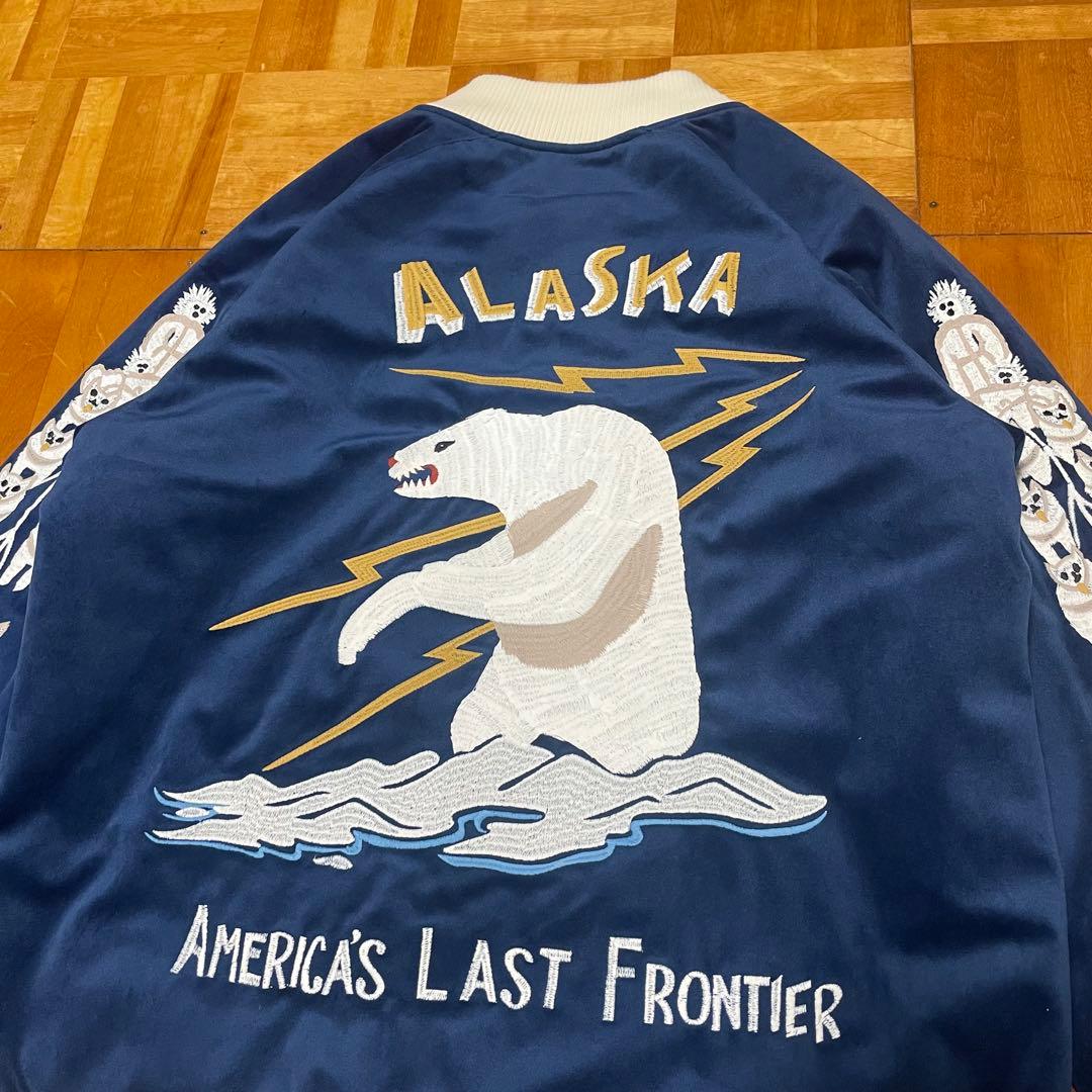 K*N様 【希少】HOUSTON / ALASKA柄 別珍 スカジャン サイズL