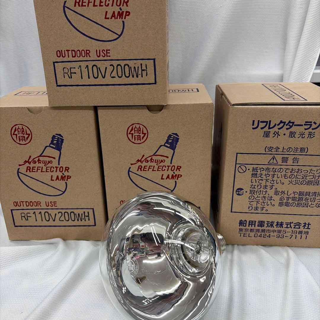 屋外・散光形　Hakuyo リフレクターランプ RF110V200W 4箱