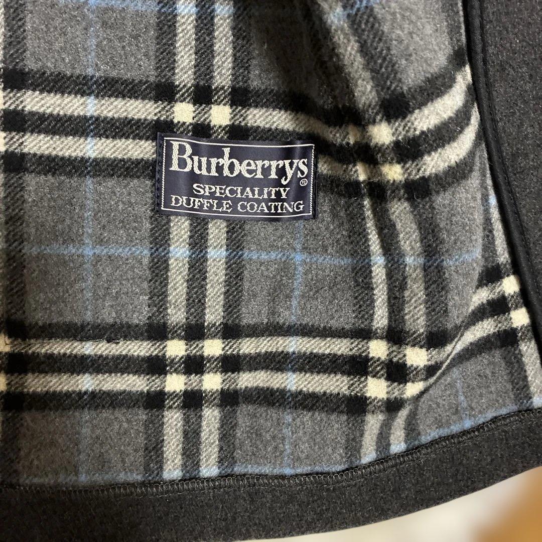 美品　バーバリー Burberrys ダッフルコート ノバチェック柄　グレー