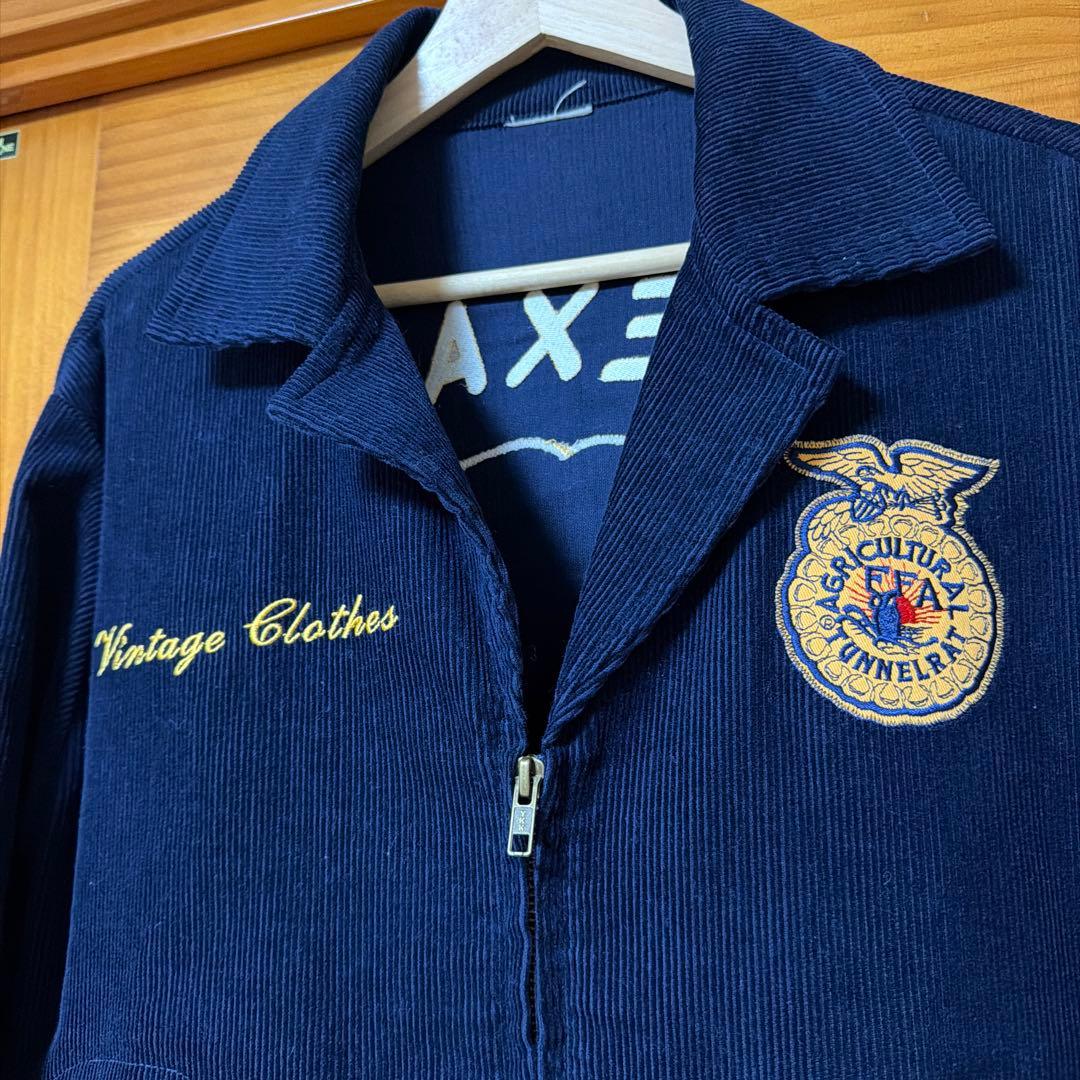 ば*ん様 コーデュロイジャケット ネイビー FFA