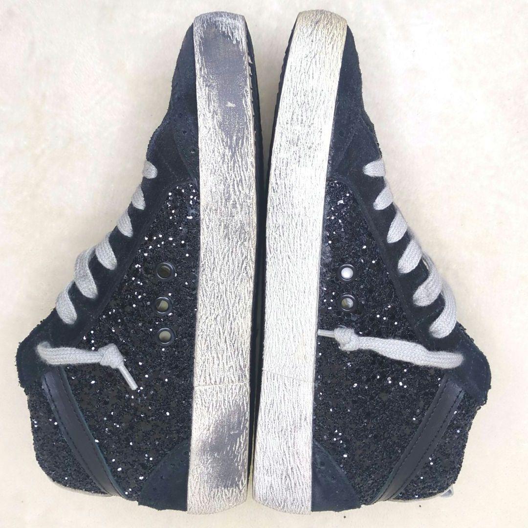 ゴールデングース 美品✨️36 MID STAR グリッタースエードスター