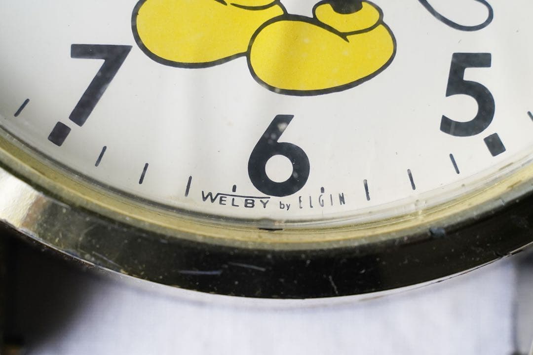 ヴィンテージ WELBY by ELGIN ディズニー ミッキー 壁掛け時計