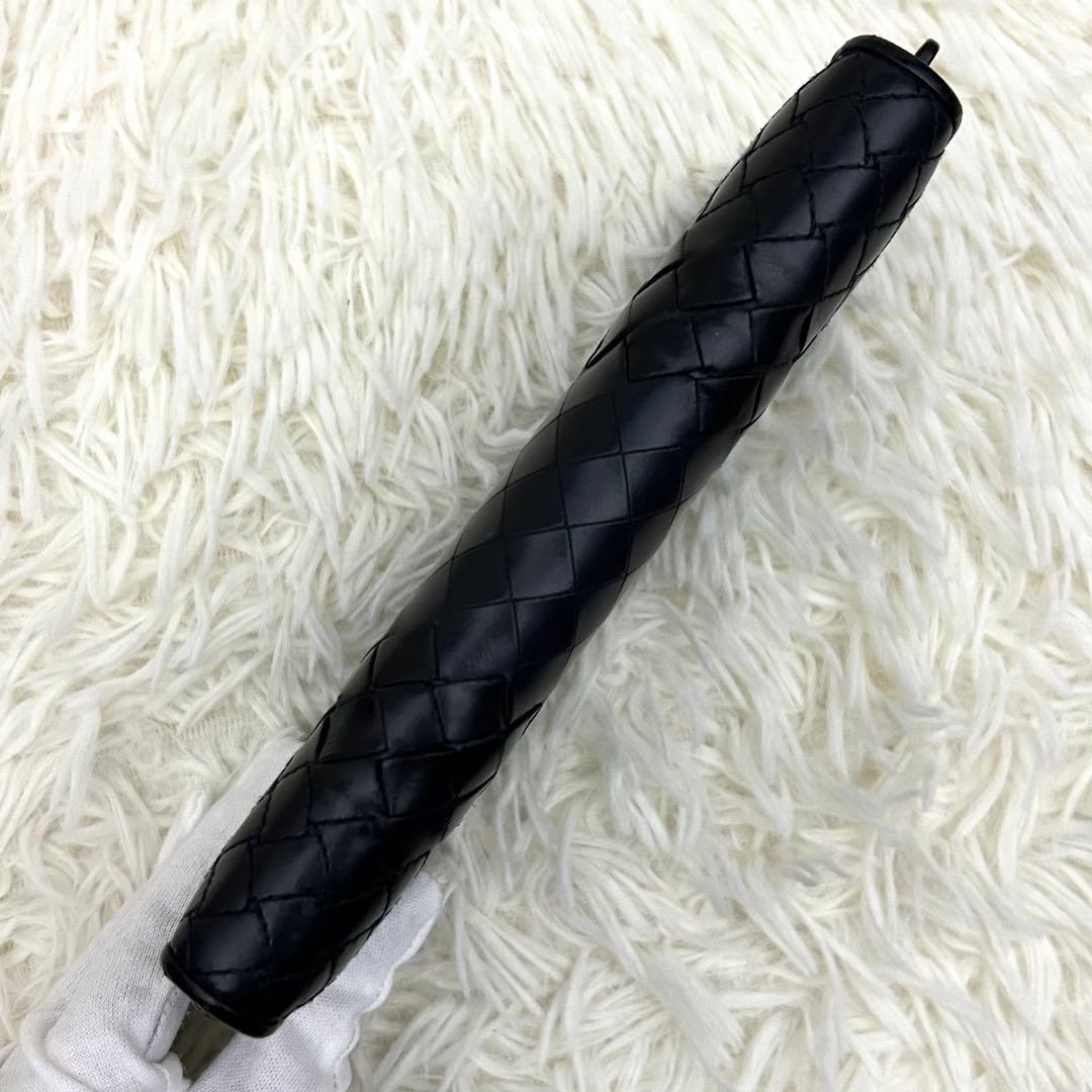 【美品】BOTTEGA VENETA イントレチャート ラウンドファスナー 財布