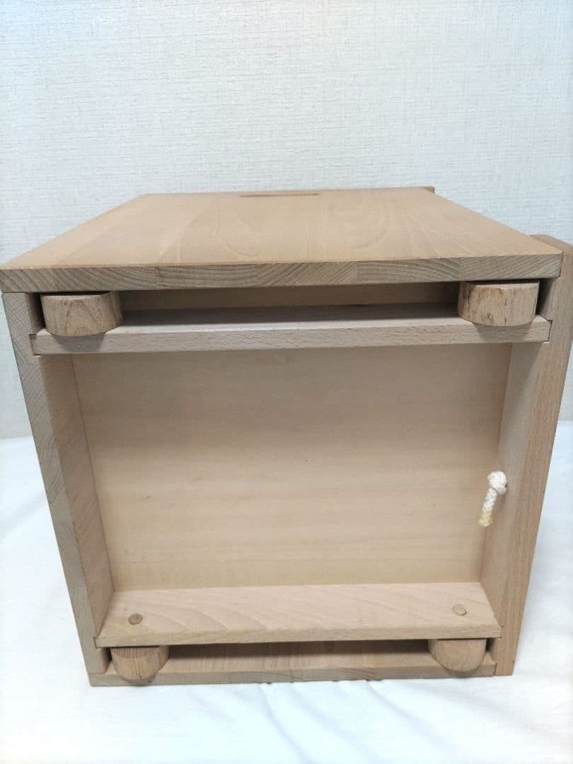 家庭保育園第6教室 ゲーテの組み木 美品 木製 知育玩具 4段引き出し 廃盤